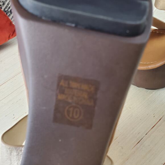 SODA | Platform Chunky Heel | Metallic  Pewter | Sandals  | Size 10 - Picture 9 of 11